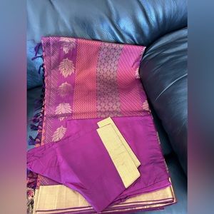 Brand New - Kanchipuram Silk Saree - Purple
